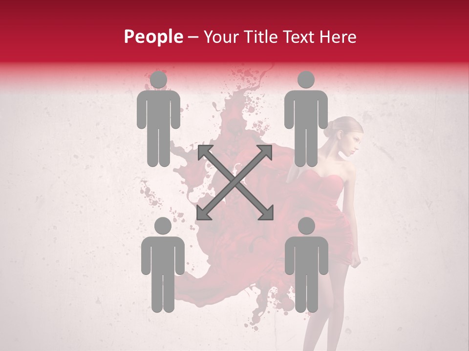 Blood Dress Red PowerPoint Template