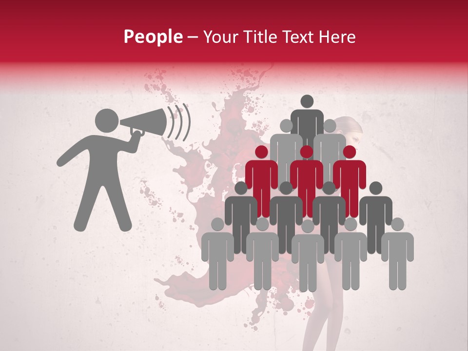 Blood Dress Red PowerPoint Template