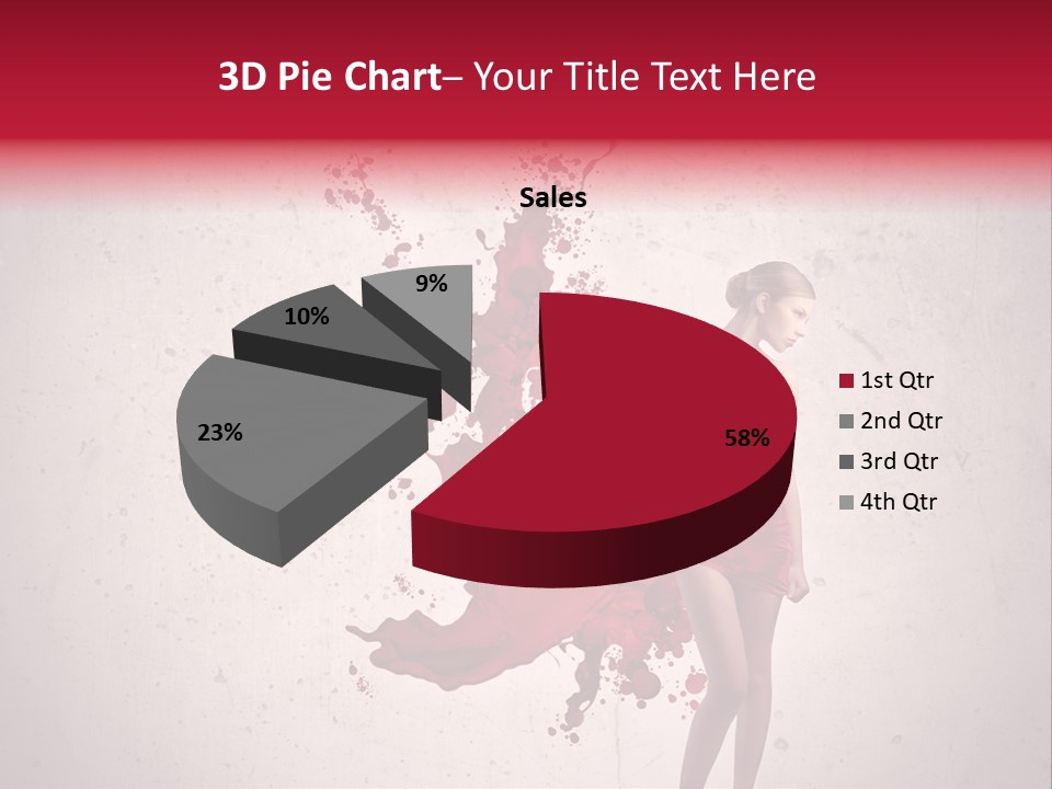 Blood Dress Red PowerPoint Template