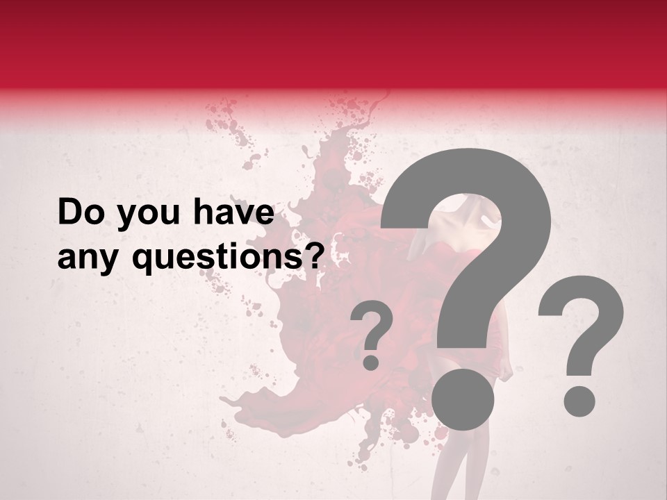 Blood Dress Red PowerPoint Template