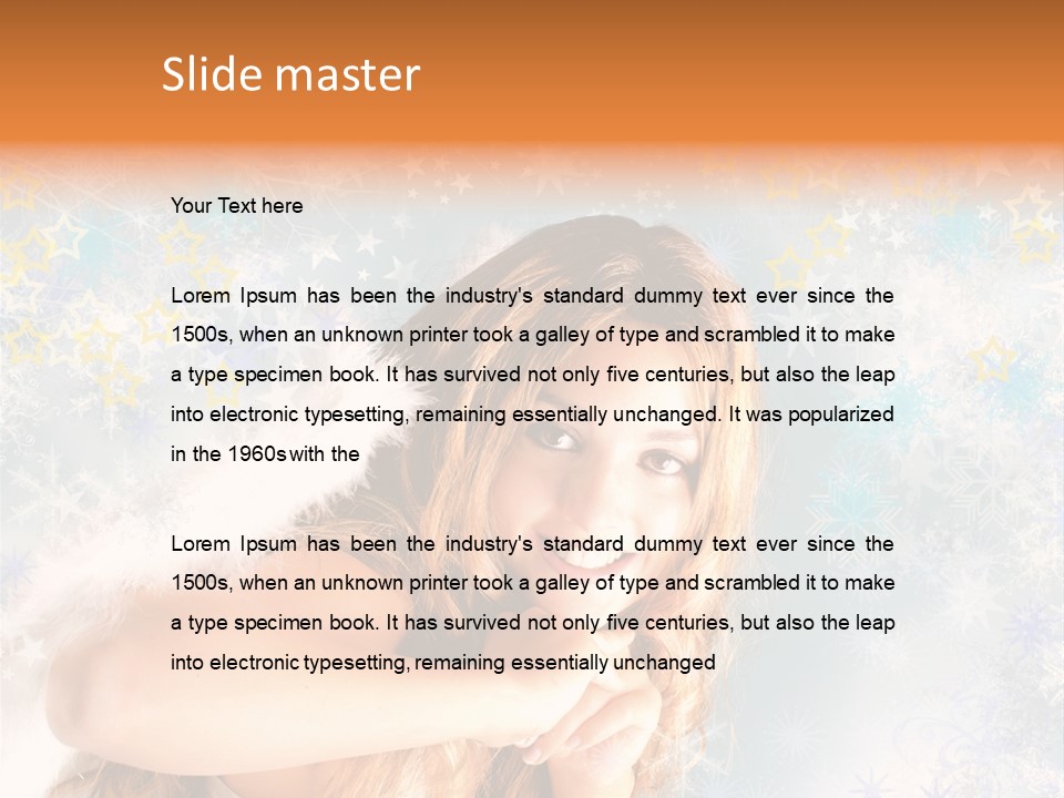 Federn Xmas Gott PowerPoint Template