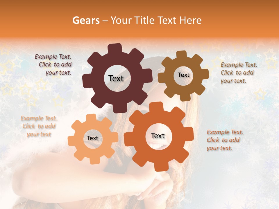 Federn Xmas Gott PowerPoint Template