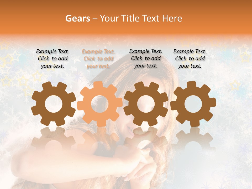 Federn Xmas Gott PowerPoint Template