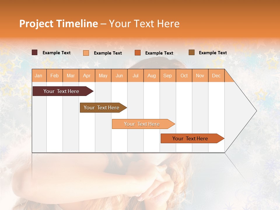 Federn Xmas Gott PowerPoint Template