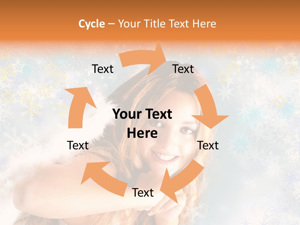 Federn Xmas Gott PowerPoint Template