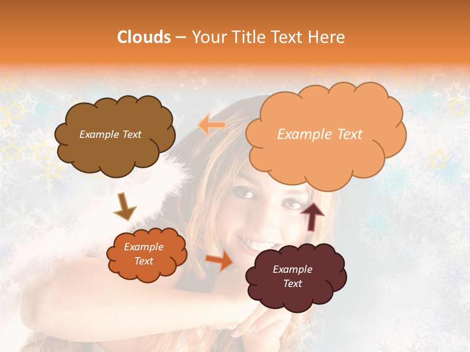 Federn Xmas Gott PowerPoint Template