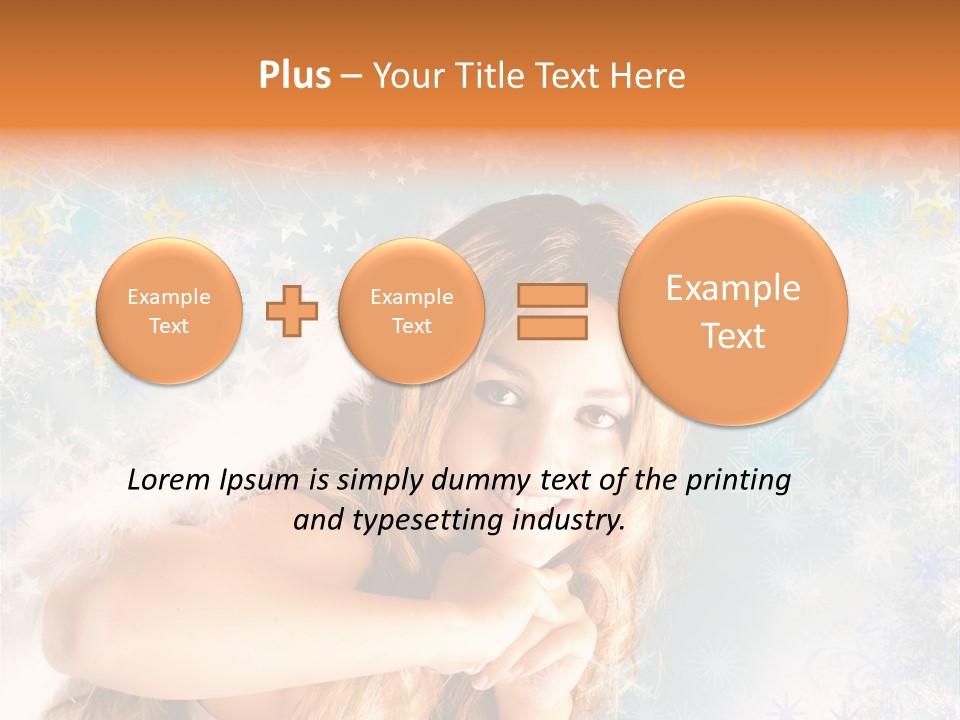 Federn Xmas Gott PowerPoint Template