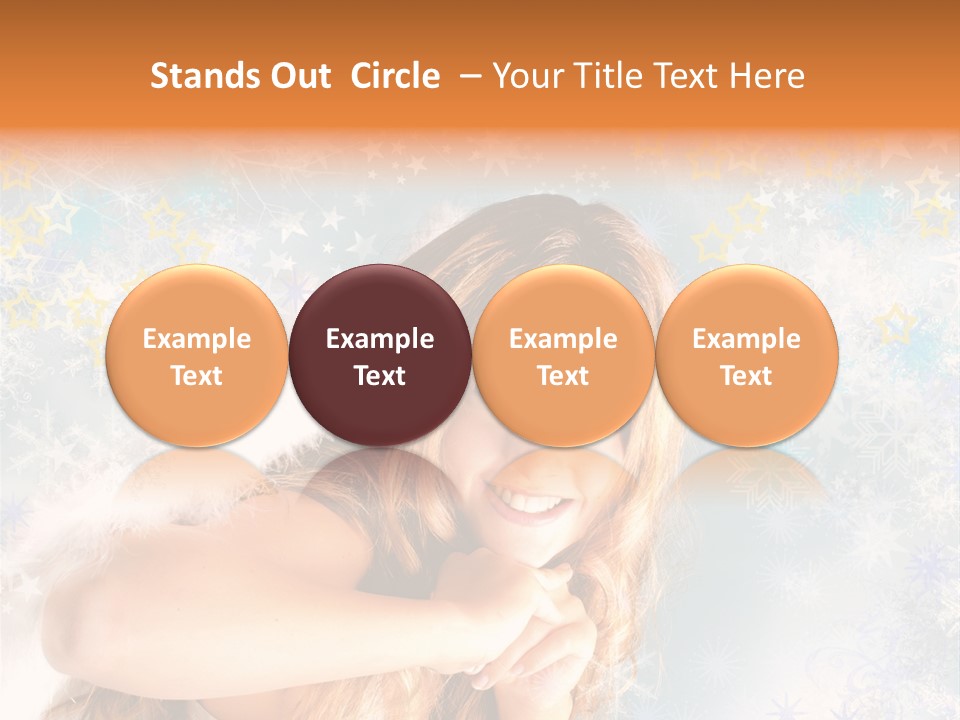 Federn Xmas Gott PowerPoint Template