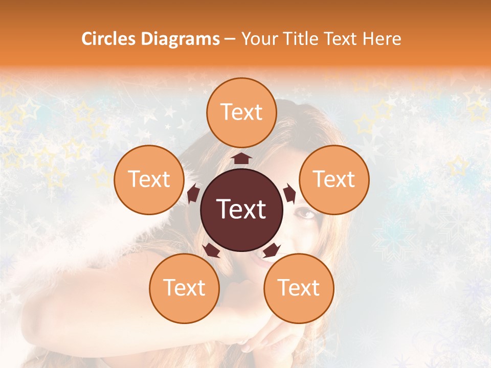 Federn Xmas Gott PowerPoint Template