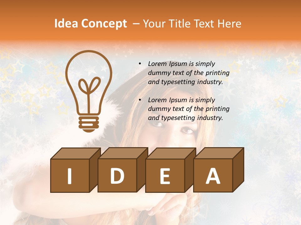 Federn Xmas Gott PowerPoint Template