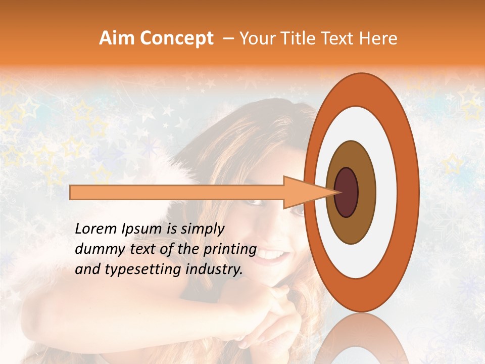 Federn Xmas Gott PowerPoint Template