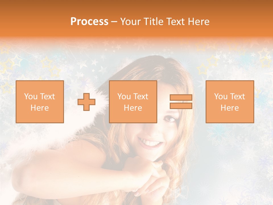 Federn Xmas Gott PowerPoint Template
