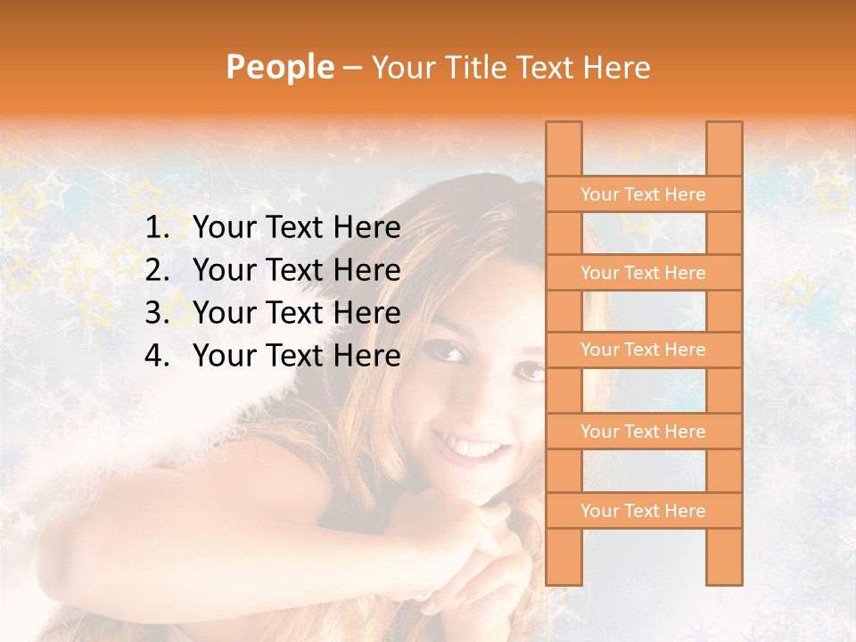 Federn Xmas Gott PowerPoint Template