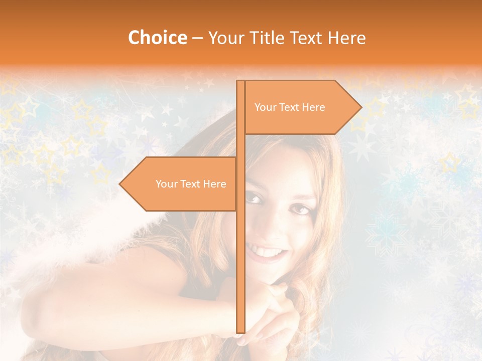 Federn Xmas Gott PowerPoint Template