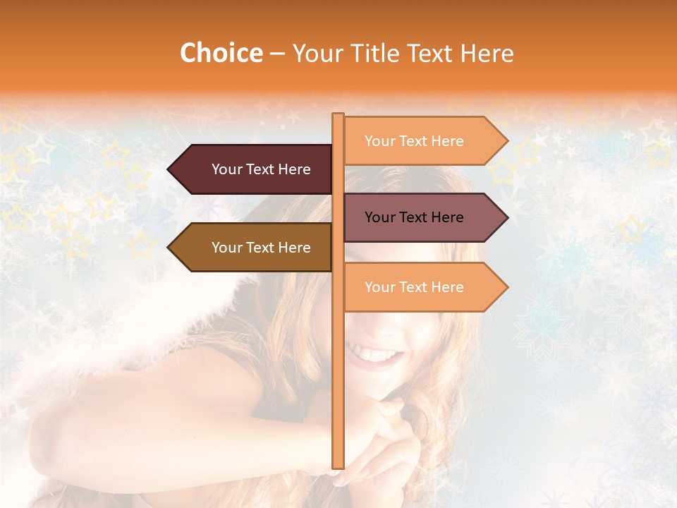 Federn Xmas Gott PowerPoint Template