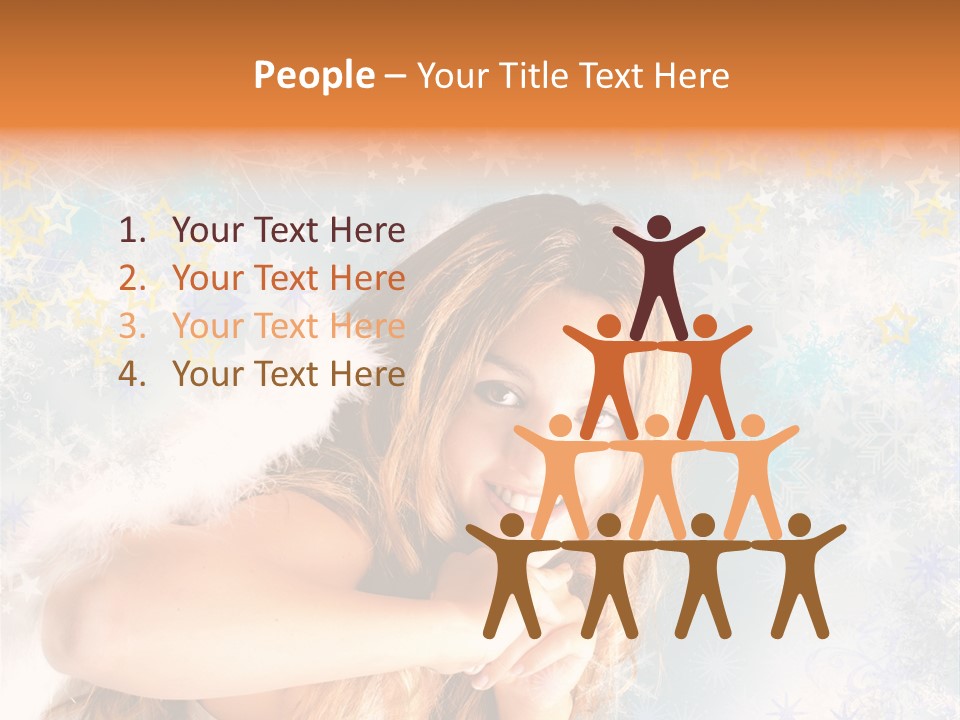 Federn Xmas Gott PowerPoint Template