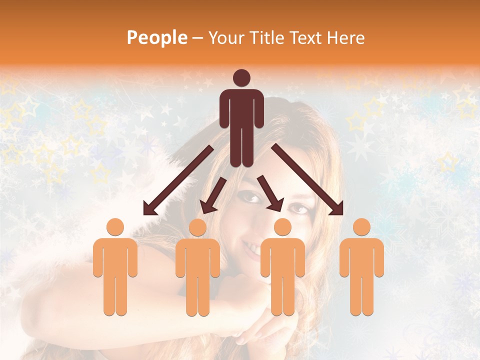 Federn Xmas Gott PowerPoint Template