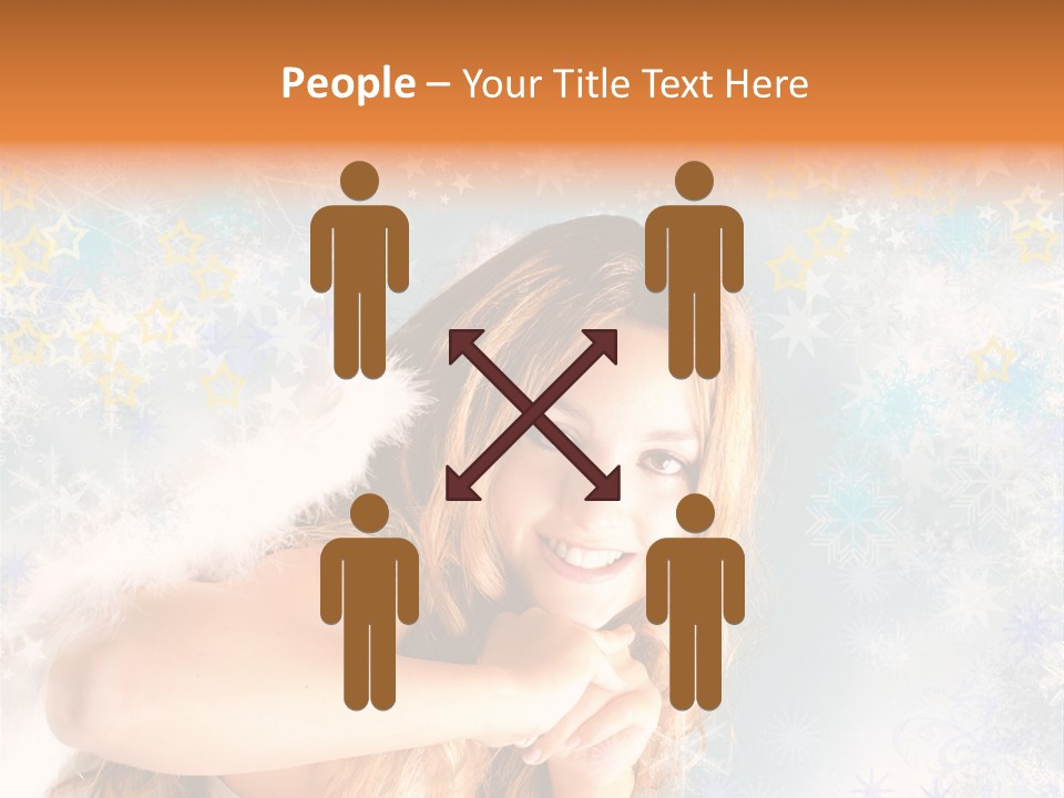 Federn Xmas Gott PowerPoint Template