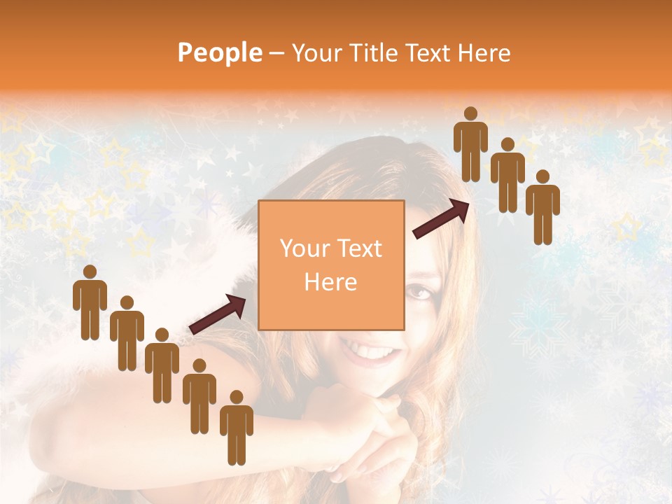 Federn Xmas Gott PowerPoint Template