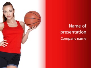 Cheerful Girl Female PowerPoint Template