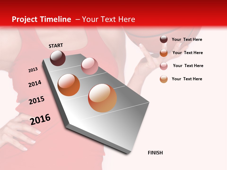 Cheerful Girl Female PowerPoint Template