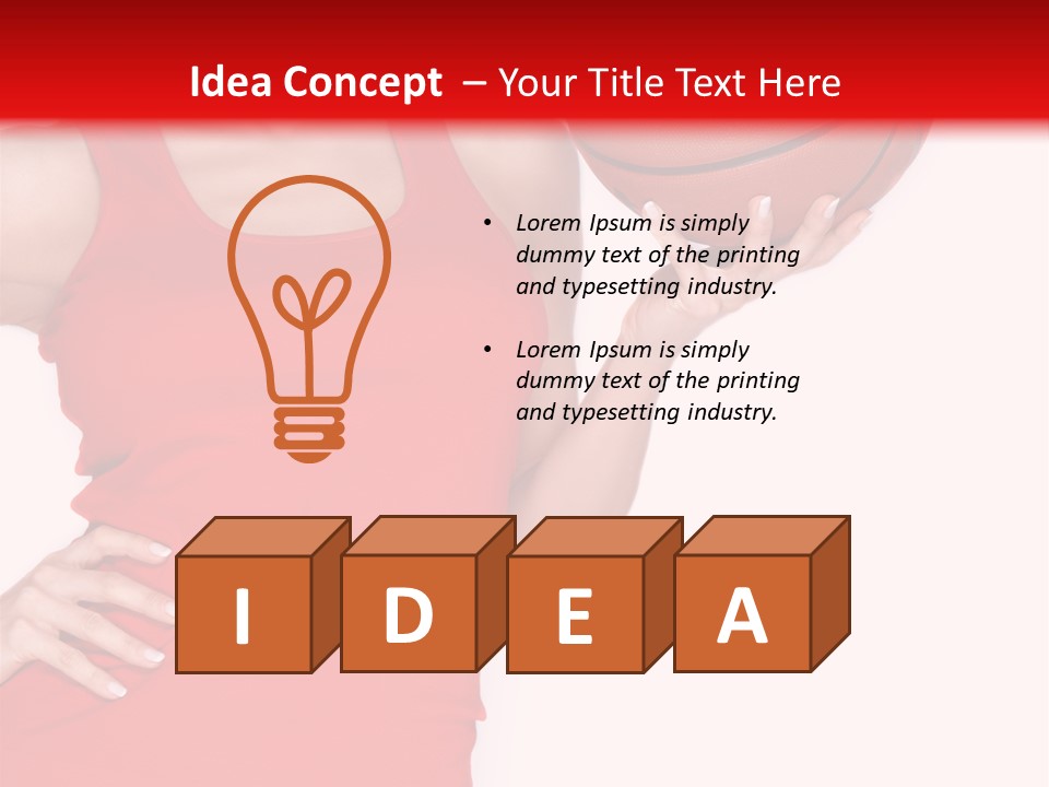 Cheerful Girl Female PowerPoint Template