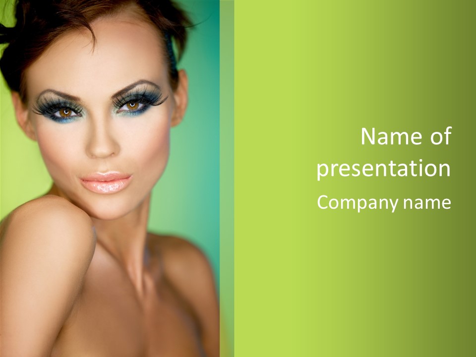 Colorful Natural Makeup PowerPoint Template