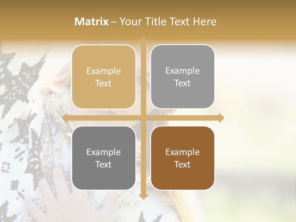 Portrait Beauty Cute PowerPoint Template