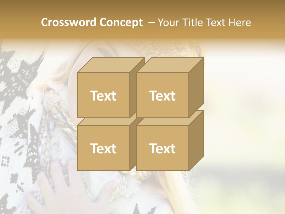 Portrait Beauty Cute PowerPoint Template