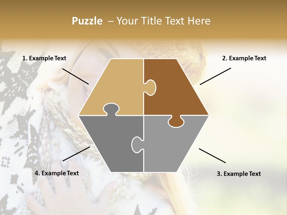 Portrait Beauty Cute PowerPoint Template