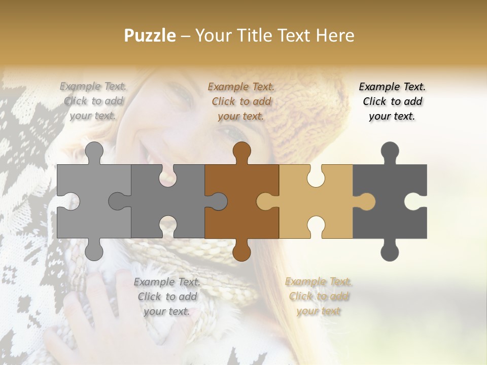 Portrait Beauty Cute PowerPoint Template