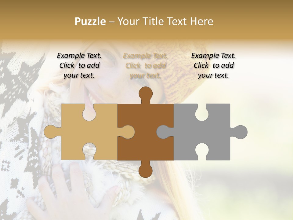 Portrait Beauty Cute PowerPoint Template