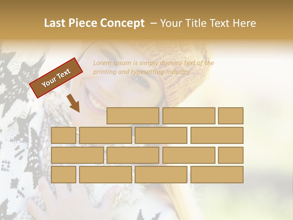 Portrait Beauty Cute PowerPoint Template