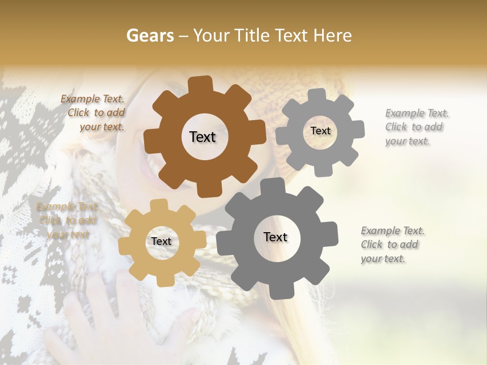 Portrait Beauty Cute PowerPoint Template