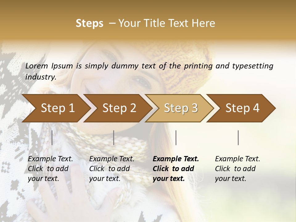 Portrait Beauty Cute PowerPoint Template
