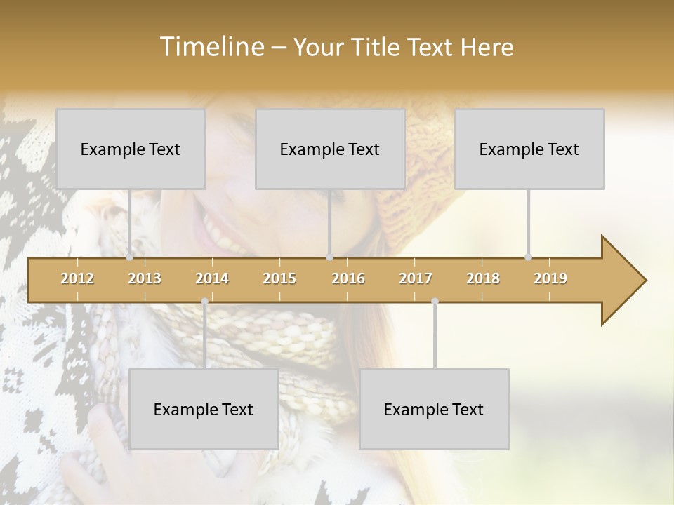 Portrait Beauty Cute PowerPoint Template