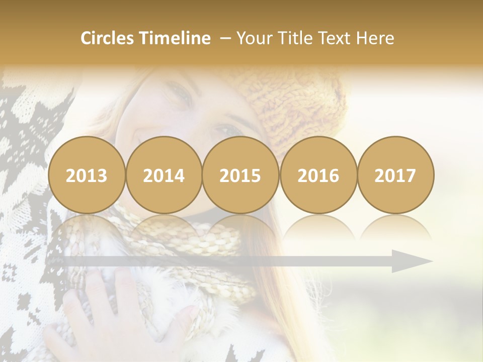 Portrait Beauty Cute PowerPoint Template