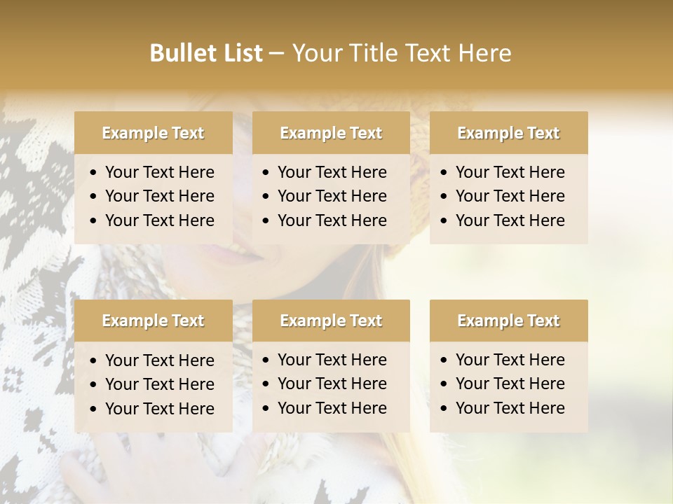 Portrait Beauty Cute PowerPoint Template