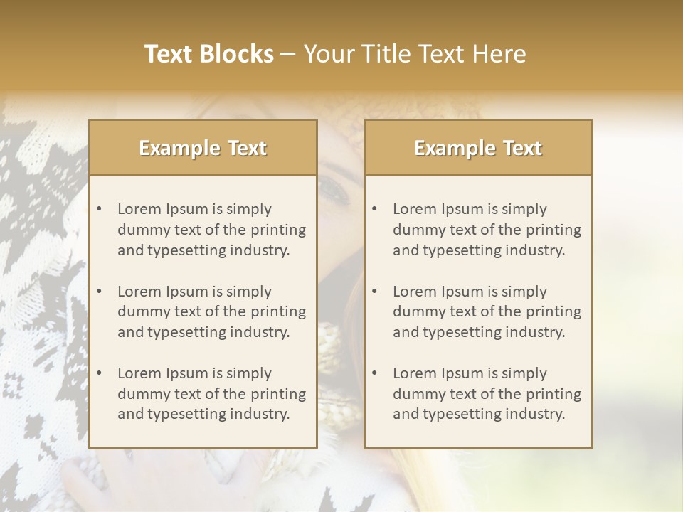 Portrait Beauty Cute PowerPoint Template