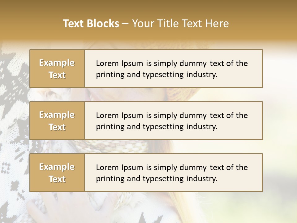 Portrait Beauty Cute PowerPoint Template