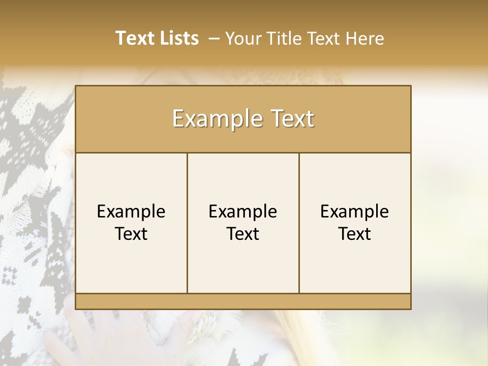 Portrait Beauty Cute PowerPoint Template