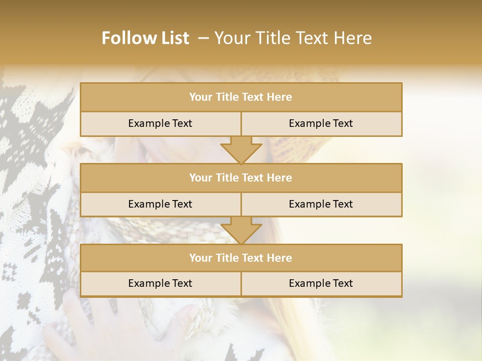 Portrait Beauty Cute PowerPoint Template