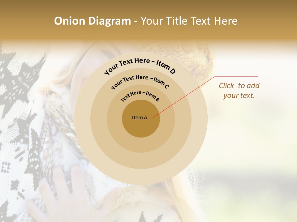 Portrait Beauty Cute PowerPoint Template