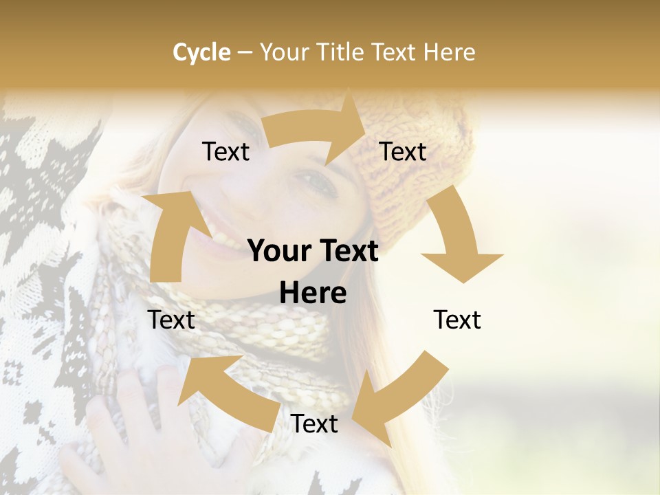 Portrait Beauty Cute PowerPoint Template