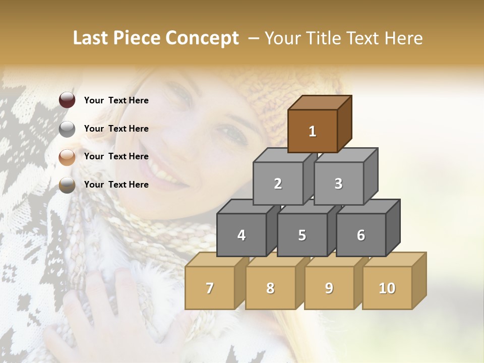 Portrait Beauty Cute PowerPoint Template