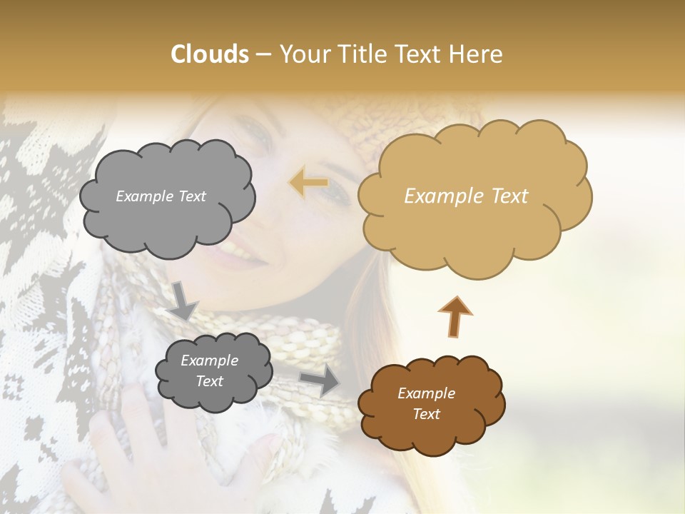 Portrait Beauty Cute PowerPoint Template