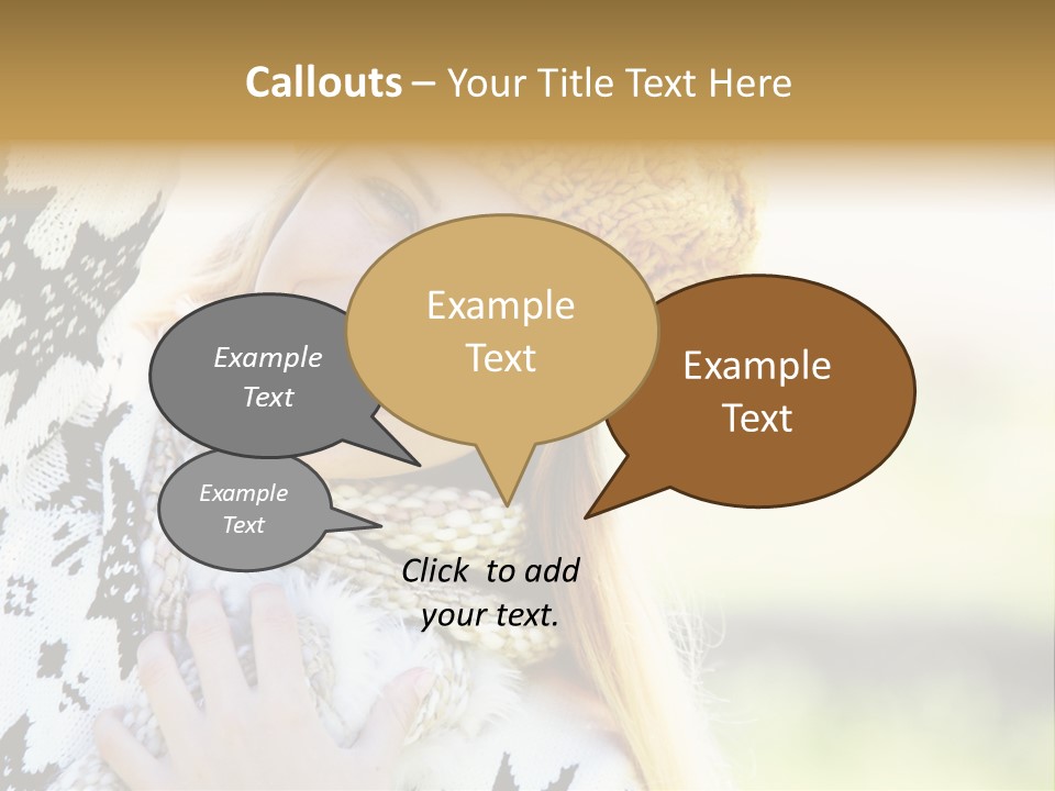 Portrait Beauty Cute PowerPoint Template