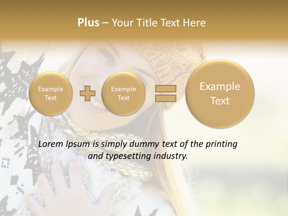 Portrait Beauty Cute PowerPoint Template