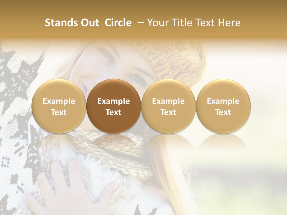 Portrait Beauty Cute PowerPoint Template