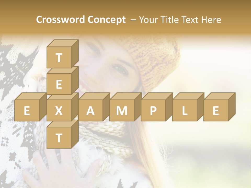 Portrait Beauty Cute PowerPoint Template